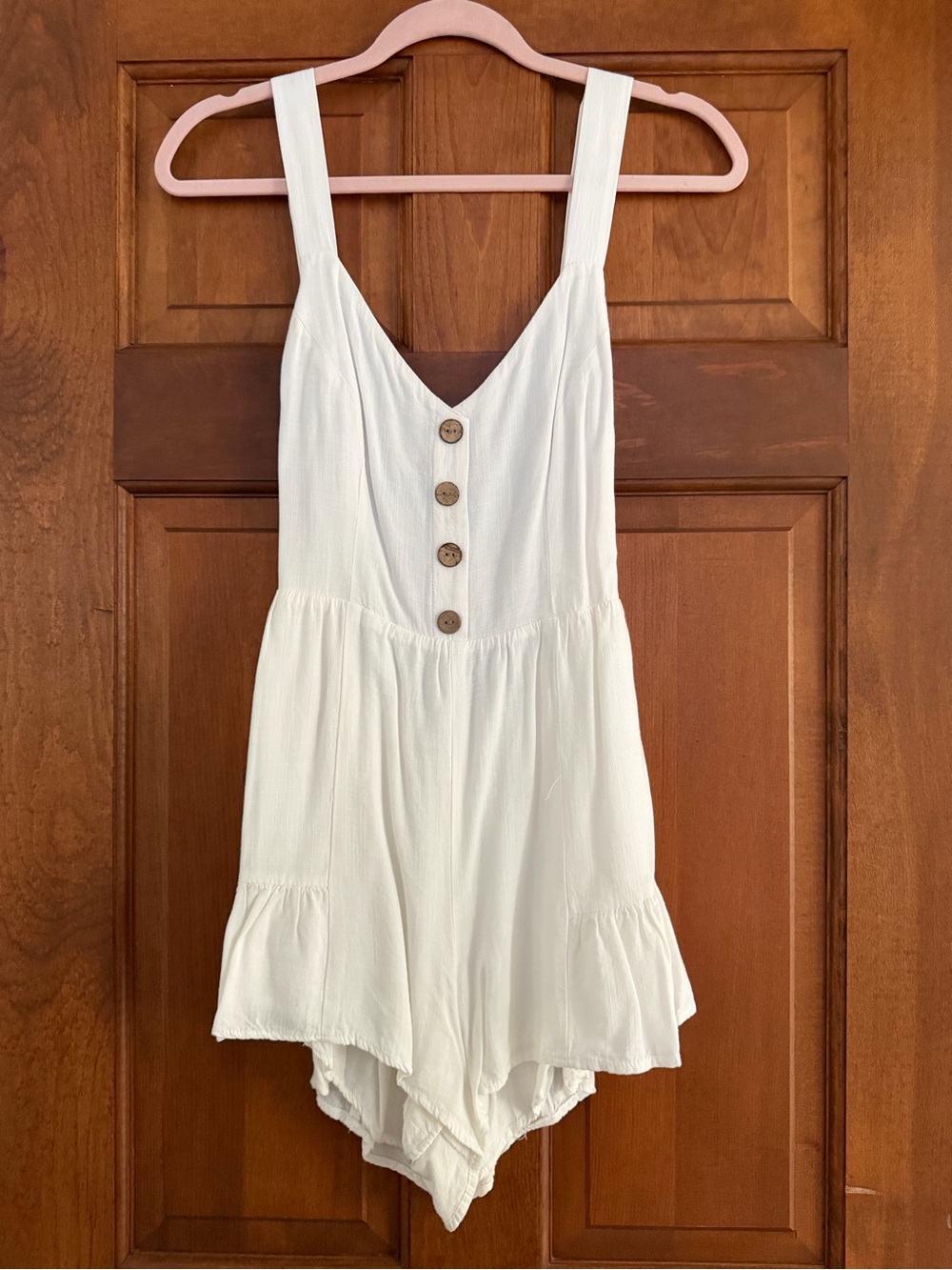 Cotton Candy LA White Sleeveless Romper Size Small